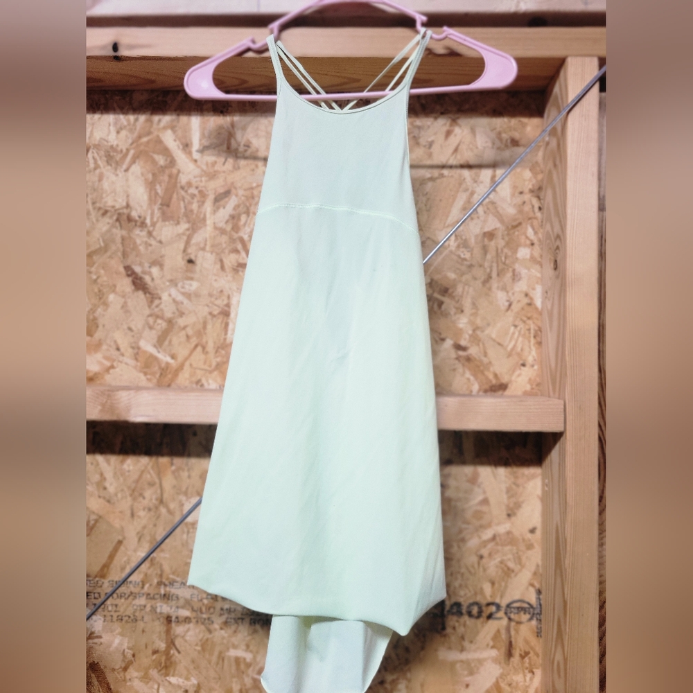 Lululemon Light Lemony Yellow Strappy Tank Top Size 6
